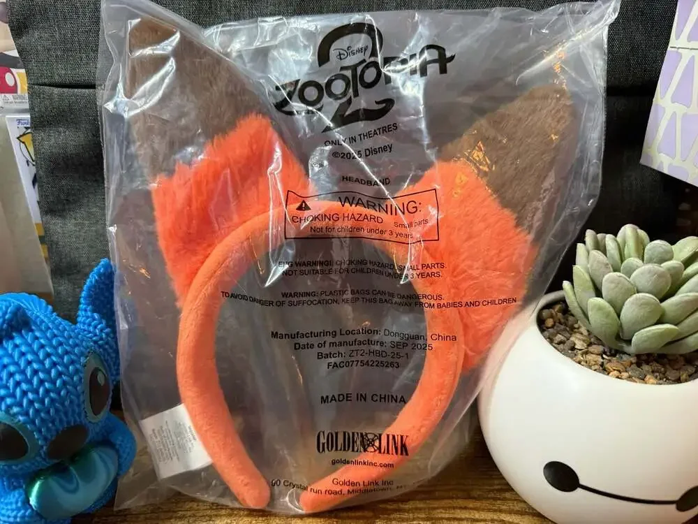 Disney Zootopia 2 Nick Wilde Fox Ear Headband AMC Exclusive